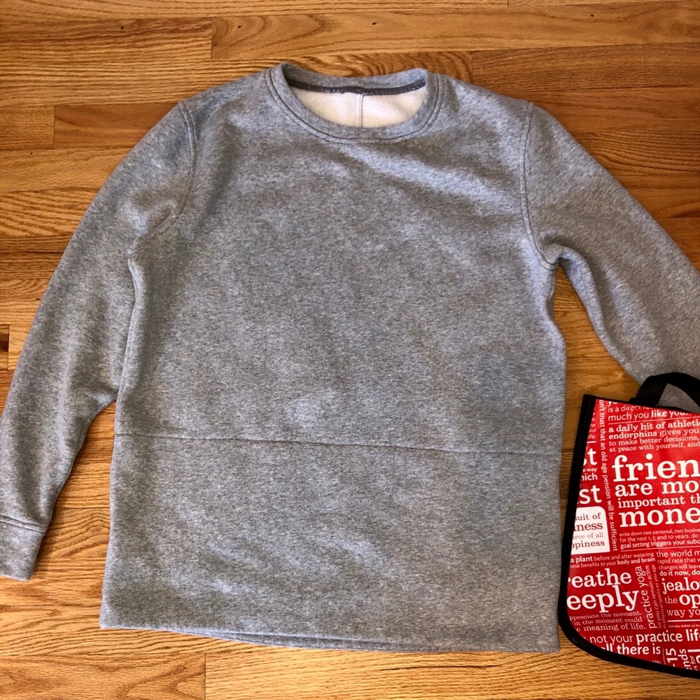 Lululemon crew sweatshirt with side zippers- SZ10